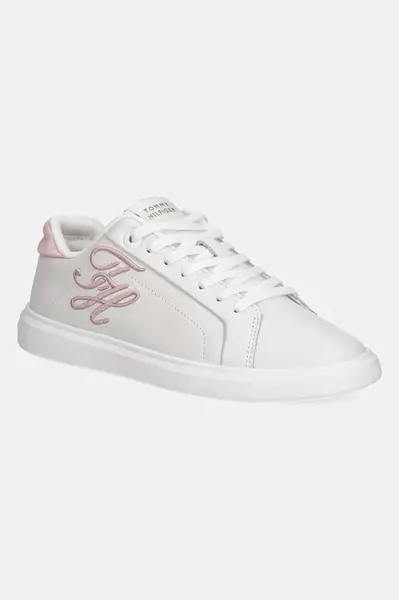 Tommy Hilfiger TH ICON COURT SCRIPT tenisky dámske kožené