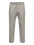 Only & Sons Nohavice 'Linus Crop 0007'  sivá