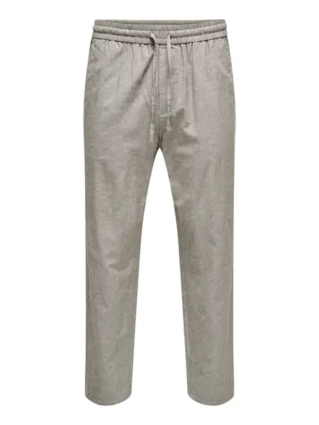 Only & Sons Nohavice 'Linus Crop 0007'  sivá
