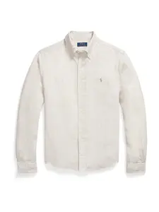 Polo Ralph Lauren Košeľa  farba ťavej srsti / biela