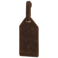 Kožená jmenovka na kufr hnědá - Katana Enisia