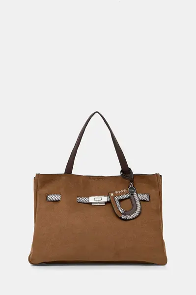 DKNY nákupní taška dámská z imitace semiše BRYAR