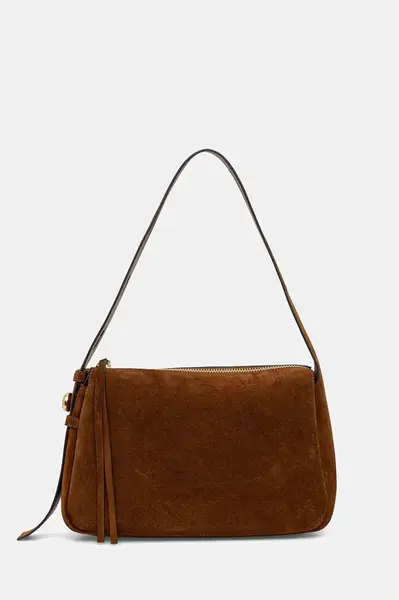 Tory Burch Semišová kabelka Tory Burch Romy Suede Shoulder