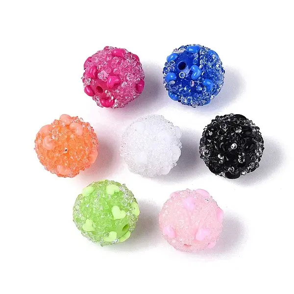 Opaque Acrylic & Transparent Resin Rhinestone Beads