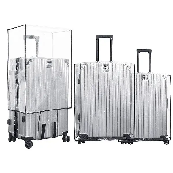 3Pcs 3 Styles Transparent PVC Luggage Cover