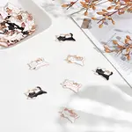42Pcs 3 Colors Alloy Enamel Pendants