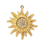 304 Stainless Steel & Rhinestone Pendants