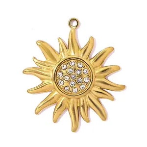 304 Stainless Steel & Rhinestone Pendants