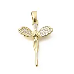 Brass Clear Cubic Zirconia Pendants