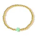 Brass Round Beaded Bracelets for Women