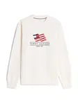TOMMY HILFIGER Mikina  svetložltá / červená / čierna