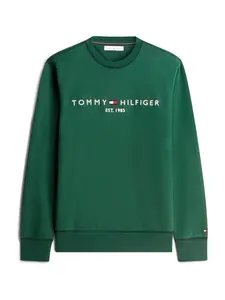 TOMMY HILFIGER Mikina  tmavomodrá / tmavozelená