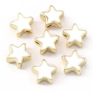 Rack Plating Alloy Enamel Beads