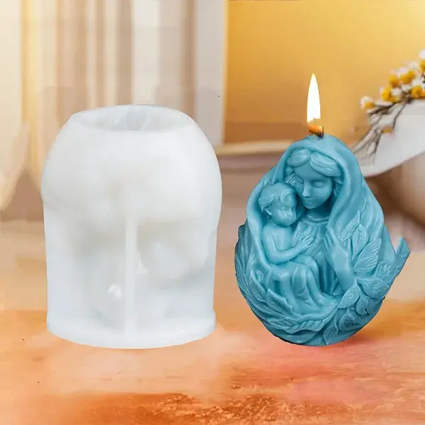 Three Trusts Mother and Child Aromatherapy Candle Silicone Molds