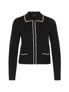 Vero Moda Petite Kardigán 'VMGOLD'  čierna / biela