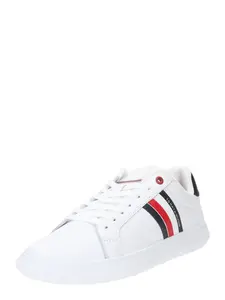 TOMMY HILFIGER Nízke tenisky 'Essential'  červená / čierna / biela