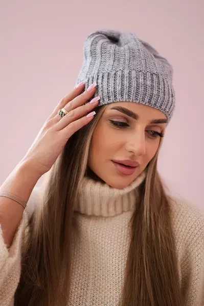 Kesi Fleecová čepice Anna K238 světle šedá