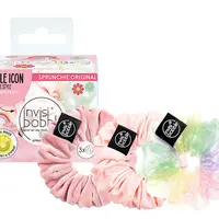 Ozdobné spirálové gumičky Invisibobble Sprunchie Macaron - 3 ks (IB-SP-RD-4-1001) + dárek zdarma