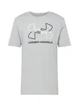 UNDER ARMOUR Funkčné tričko 'FOUNDATION'  sivá / čierna / biela