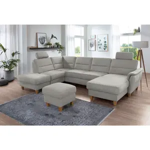 Sit & More SEDACÍ SOUPRAVA, textil, antracitová