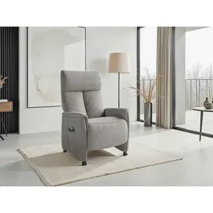 Sit & More RELAXAČNÍ KŘESLO, textil, šedá