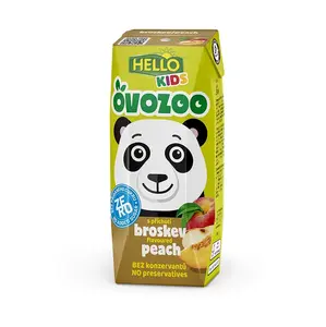 HELLO Ovozoo broskev zero 250 ml x 18 kusů
