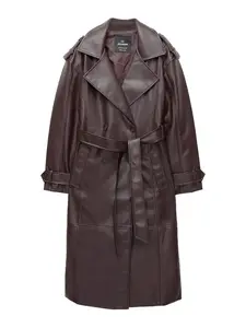 Pull&Bear Prechodný kabát  burgundská