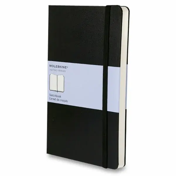 Skicář Moleskine - tvrdé desky L, černý
