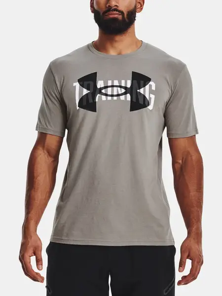 Under Armour Tričko UA TRAINING OVERLAY SS-GRY - Pánské