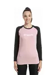 Dámské merino tričko meatfly grace růžová/černá xl
