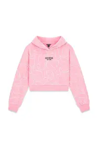 Guess mikina s kapucňou detská bavlnená