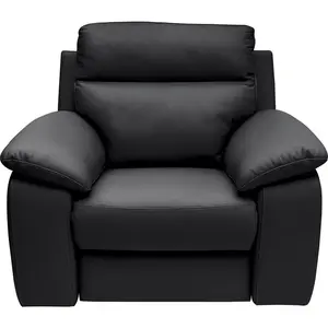 Celina Home KŘESLO UŠÁK, kůže, černá