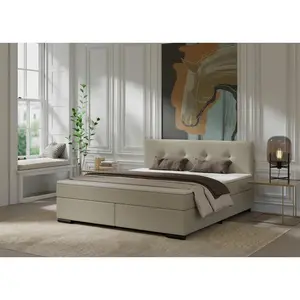MID.YOU POSTEL BOXSPRING, 160/200 cm, béžová