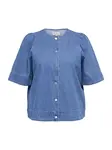 ONLY Carmakoma Blúzka 'CARASTRA'  modrá denim