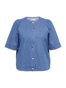ONLY Carmakoma Blúzka 'CARASTRA'  modrá denim