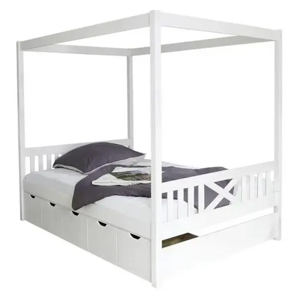 Livetastic POSTEL S NEBESY, 140/200 cm bílá