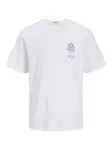 JACK & JONES Tričko 'JORNoto'  modrá / biela