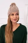 Kesi Fleecová čepice Stefania K278 tmavě béžová