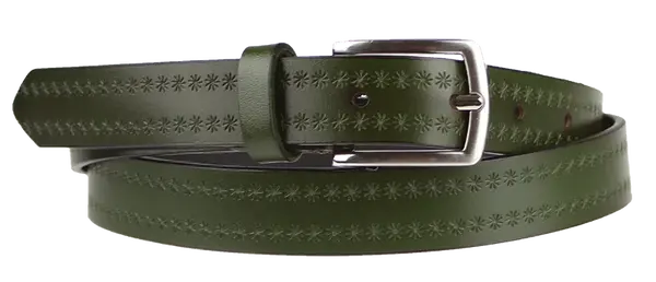 NovaKabelka.cz Cintura Stelle (2,4 cm) Barva pásku: zelená