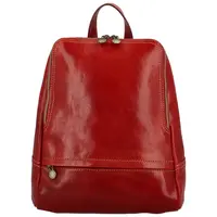 Luxusní dámský kožený batůžek Aristeos, červený