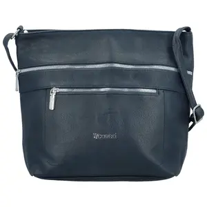 Stylová dámská koženková crossbody kabelka Olbba, modrá