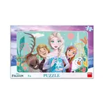 Puzzle Frozen: rodina 15 dielikov doskové