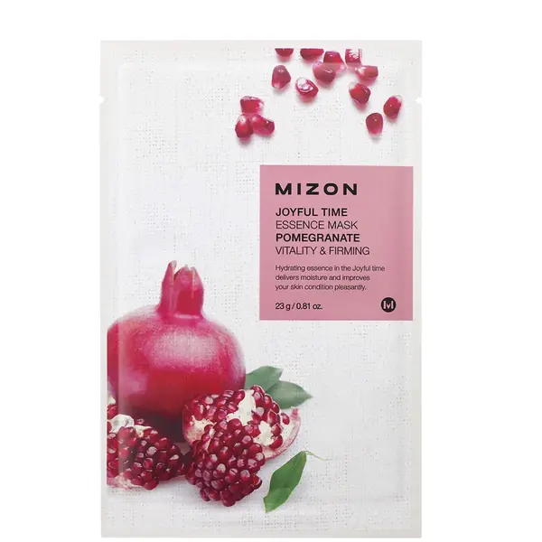 Mizon Plátýnková 3D maska s granátovým jablkem pro vitalitu a zpevnění pleti Joyful Time (Essence Mask Pomegranate) 23 g