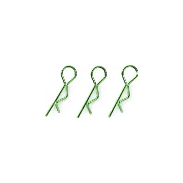 Sponka karosérie 1:8 veľká zahnutá zelená (10)