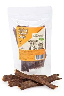 Natureca pochoutka masové pláty jehně 100% maso 100g