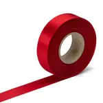 Stuha atlasová červená, šírka 24 mm