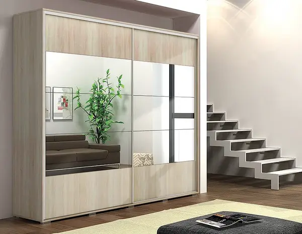 Šatní skříň Ska A17 XL Barva korpusu: Dub - sonoma, Rozměry: 100 cm, Dveře: Dub sonoma