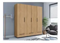 Šatní skříň Ska C3b Barva korpusu: Dub - Craft zlatý, Rozměry: 203 cm, Dveře: Dub - Craft zlatý