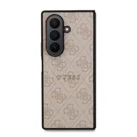Zadní kryt Guess PU Leather 4G Colored Ring Magnetic pro Samsung Galaxy Z Flip7, růžová