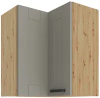 Horní rohová skříňka Luna 60x60 GN-72 2F (90°) Barva korpusu: Dub artisan, Barva dvířek: Clay Grey